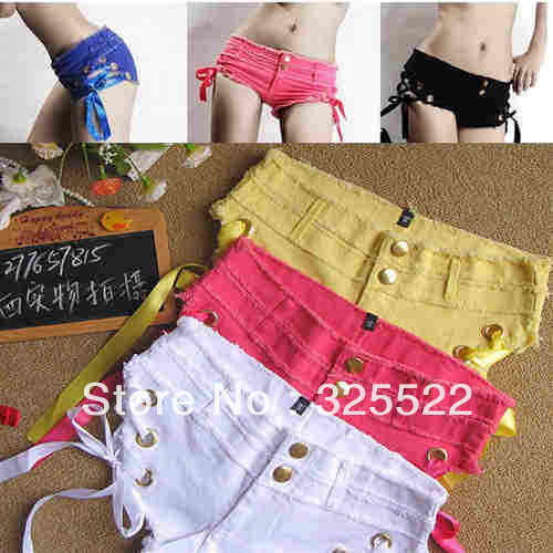 2012 Fashion Cool Low Waist Sexy Hot Women's Short Soft Jean Casual 5 Colors C37