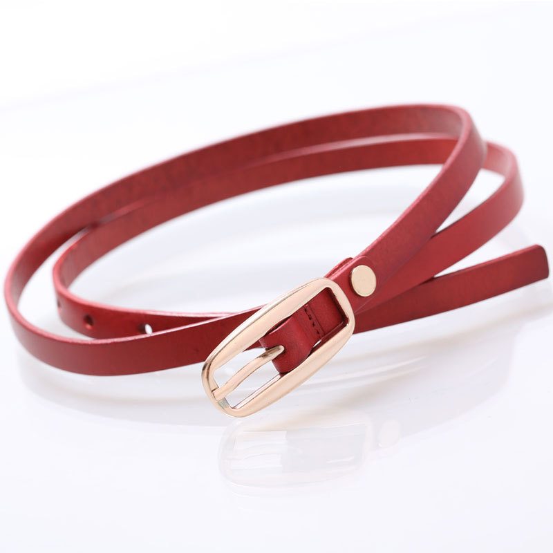 2012 fashion genuine leather first layer of cowhide thin belt strap Women belt brief quality pu belt