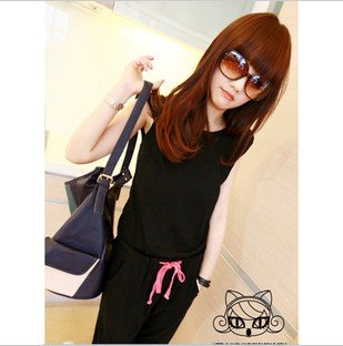 2012 fashion Korean version of the new casual street black piece pants