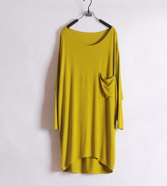 2012 fashion maternity autumn fashion modal 100% cotton plus size loose long-sleeve maternity clothing long design t-shirt