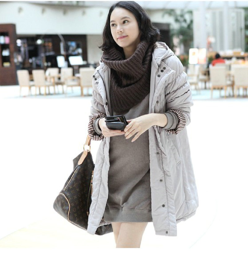 2012 fashion maternity clothing thermal cotton-padded jacket trench cotton-padded jacket outerwear