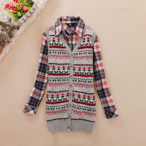 2012 fashion medium-long cardigan V-neck slim Women sweater wool waistcoat sweater vest