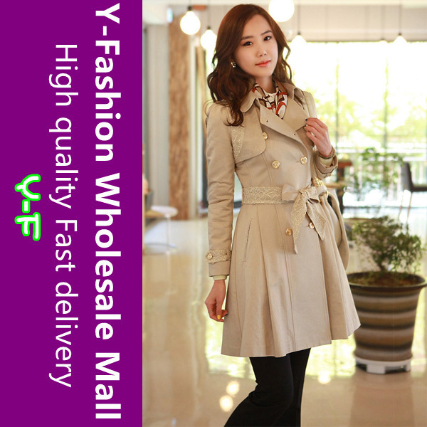 2012 Fashion New Trench Coat For Women,4 Colors Double Breasted Casual Woman Long Coat Size:S-L MTX656 + Free Shipping