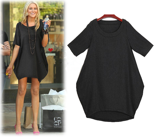 2012 fashion street brief woolen one-piece dress all-match dress