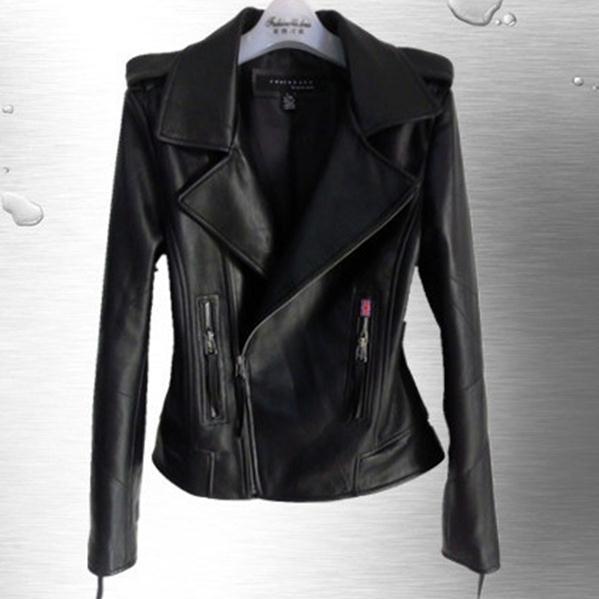 2012 fashion street water wash suede sheepskin genuine leather clothing female