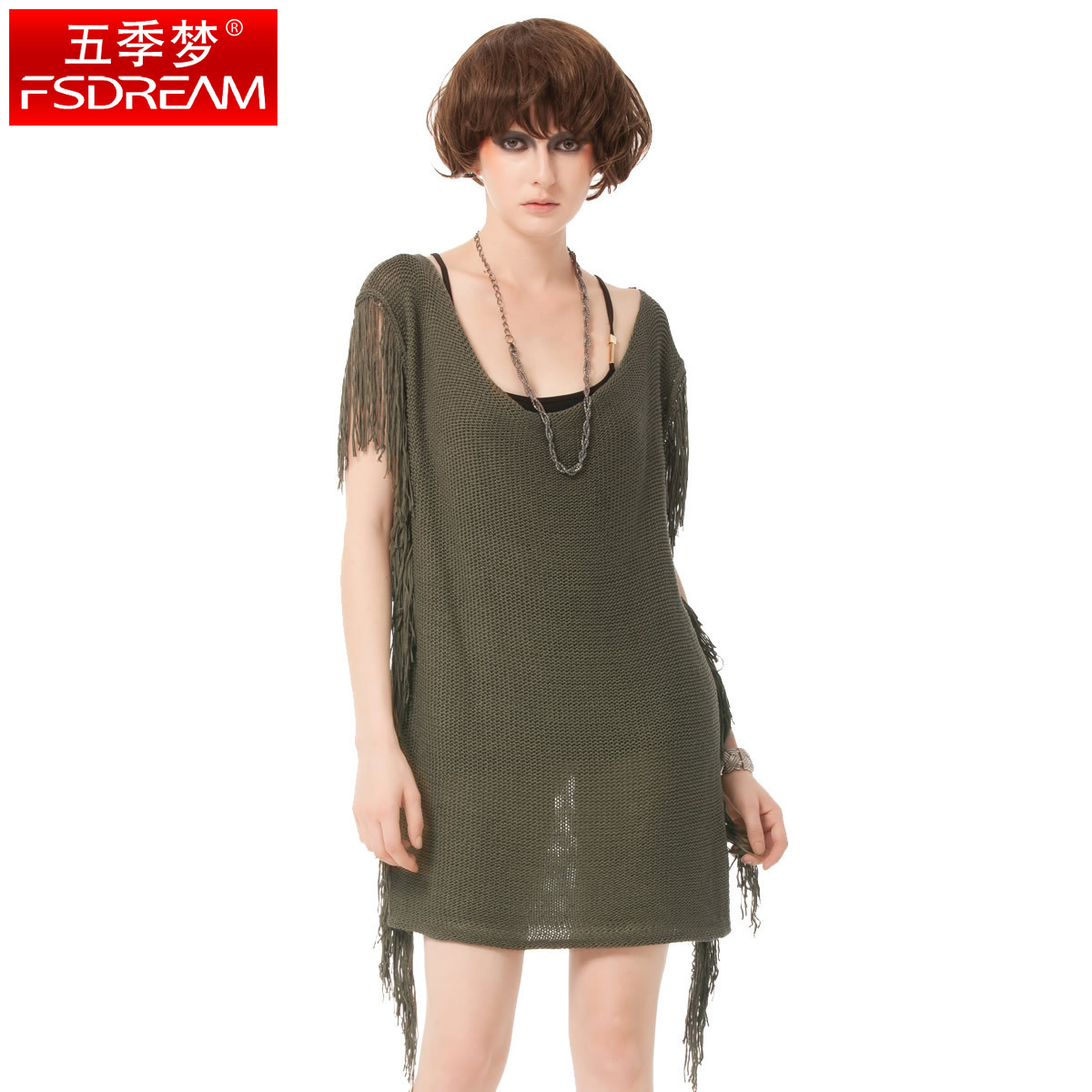 2012 fashion tassel long design sweater s10913