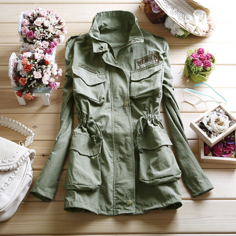 2012 fashion trench autumn medium-long women outerwear loose casual long-sleeve epaulette outergarment