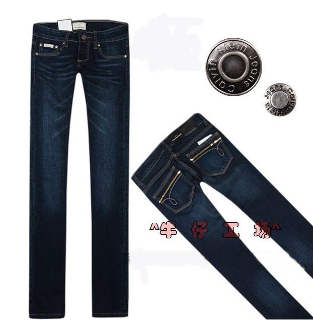 2012 Fashion Vintage Wash Women's Jeans ,Casual Denim cotton Ladies'Straight Jeans