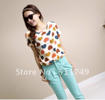 2012 Fashion Women (Min $15,Mix Order),Hot Summer Style,OL Blouse,Free Shipping