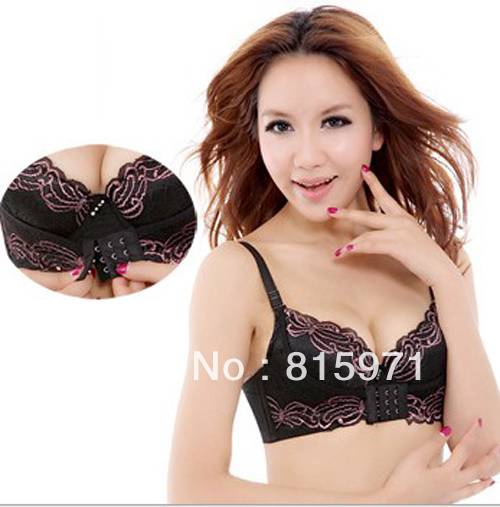 2012 fashionable lady's bra front closure embroidered bra lingerie underwear 6050