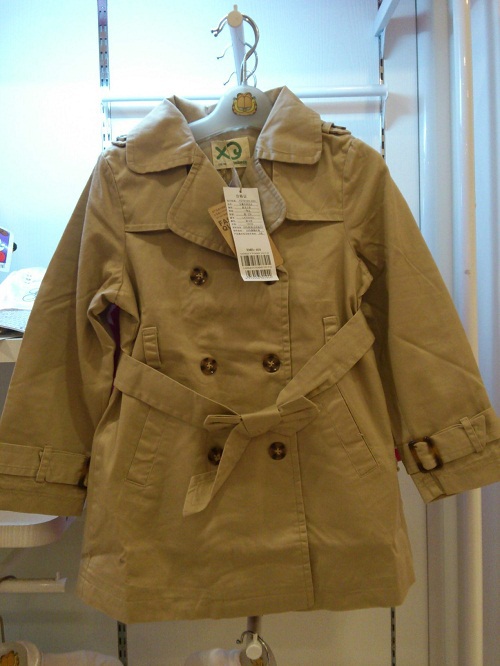 2012 female child fashion trench ljcf085801 469 khaki