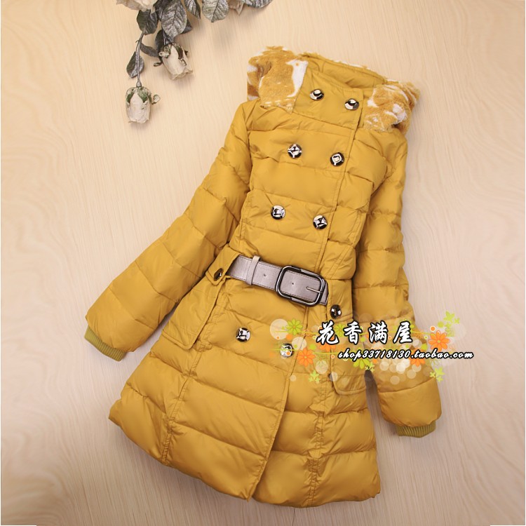 2012 female child medium-long child down coat x077