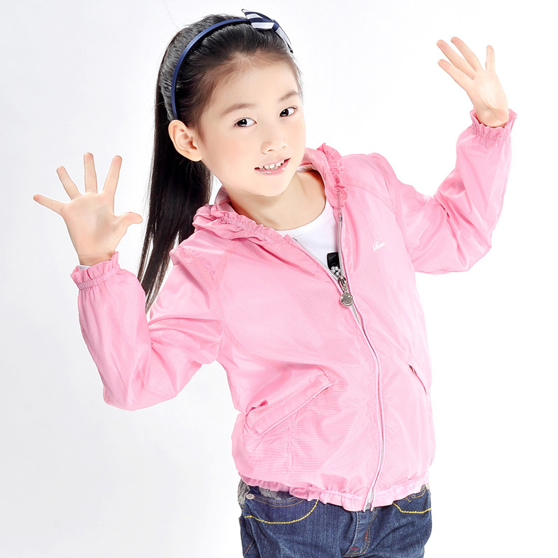 2012 female child sun protection clothing ultra-thin outerwear children's clothing baby outerwear air conditioning shirt sun