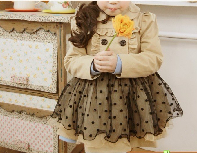 2012 female children's clothing baby cloth upset coat children's coat jacket fashion