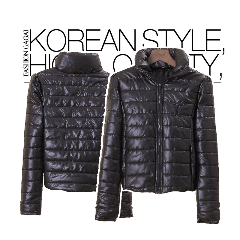 2012 female fashion small puff sleeve long-sleeve stand collar cotton-padded jacket wadded jacket