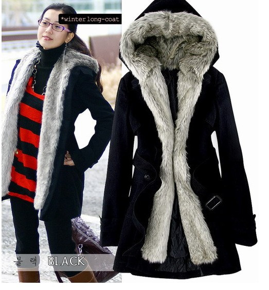 2012 Female New Arrival Plus Size Clothing Autumn and Winter Outerwear Medium-long Wadded Jacket Cotton-padded Jacket