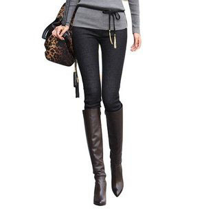 2012 female plus size trousers slim Women jeans women's skinny pants