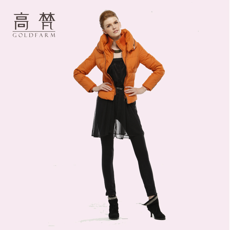 2012 female short design winter outerwear slim down coat