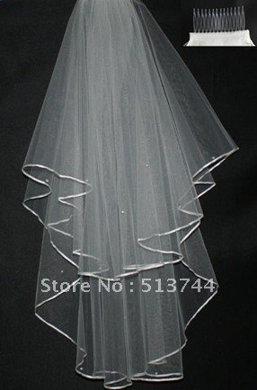 2012 Free Shipping   2T   Wedding Bridal Veil  with comb