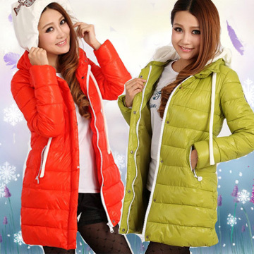 2012 free shipping Fashion thickening medium-long wadded jacket slim women coat