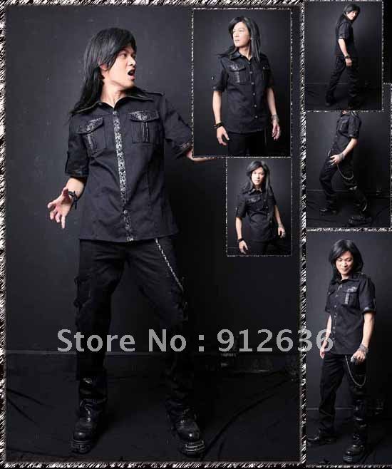 2012 Free Shipping High Quality Sexy Fashion Cheap China Steampunk Clothing Punk Rock And Gothic Clothing