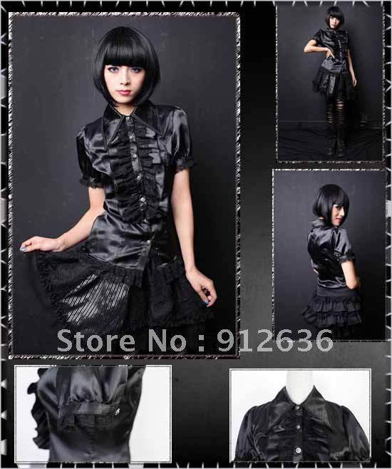 2012 Free Shipping High Quality Sexy Fashion Cheap China Steampunk Clothing Punk Rock And Gothic Clothing