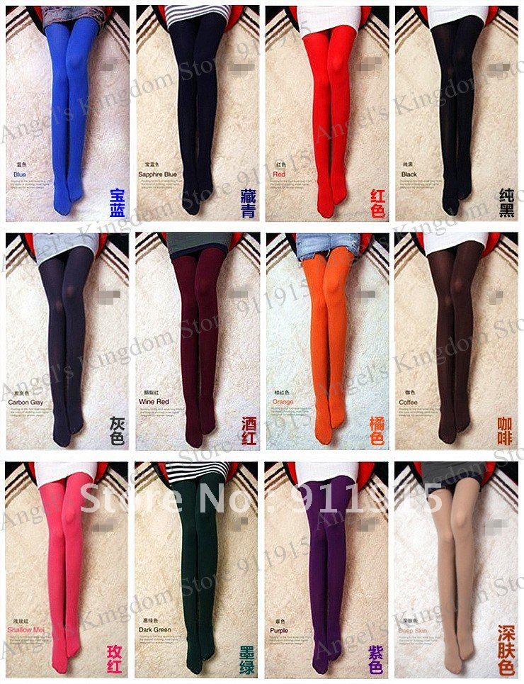 2012 Free shipping Hot Fashion  Ladies' fashion flexible velvet pantyhos Leggings, stockings Wholesale
