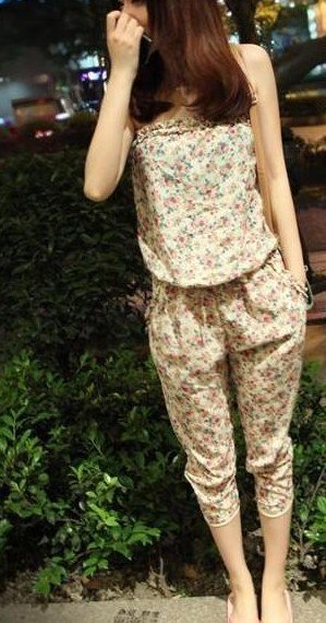 2012 Free shipping hot sale Leisure underwear Floral strapless sexy piece pants womans apparel s303