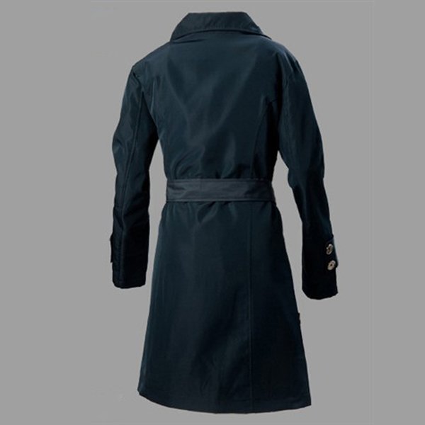 2012 Free Shipping New Womens Deep Blue  Long Sleeve Slim-fit Windbreaker Jacket Coat SIZE M/L/XL/XXL  902058-FZ-8031-1