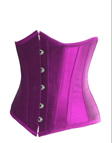 2012 free shipping sexy purple tunic vest corset + thong