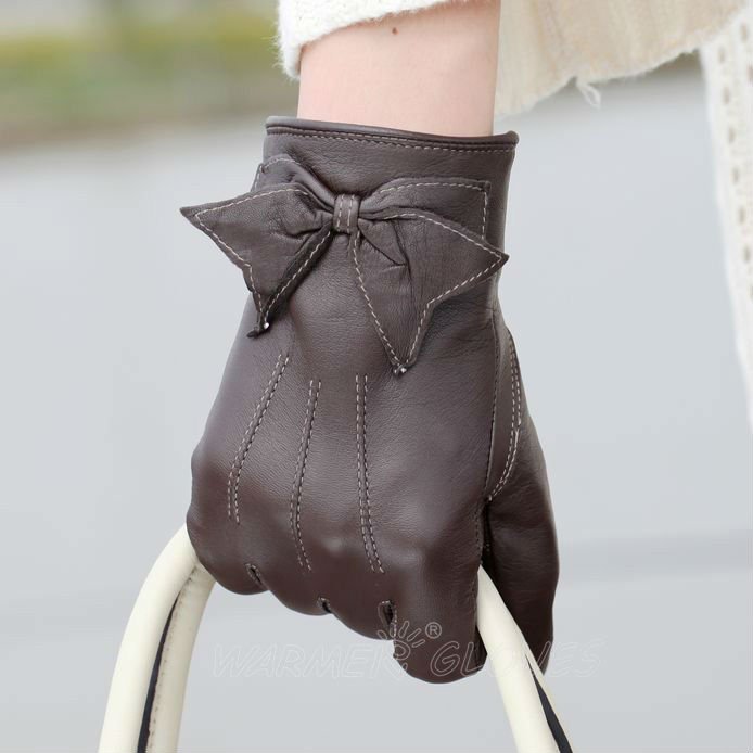 2012 Free Shipping wholesale Ladies genuine leather glove, leather