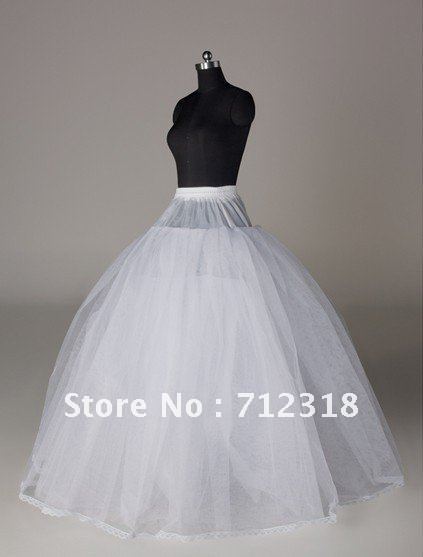 2012 Free Shipping Wholesale No Hoops 8 Layers Bridal Petticoat Wedding Petticoat