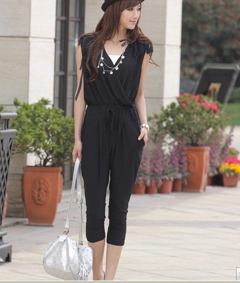 2012 Free shipping Women's Haren pants, rompers/Siamese Trousers/Jump-suit /big star loved jump-suit black green