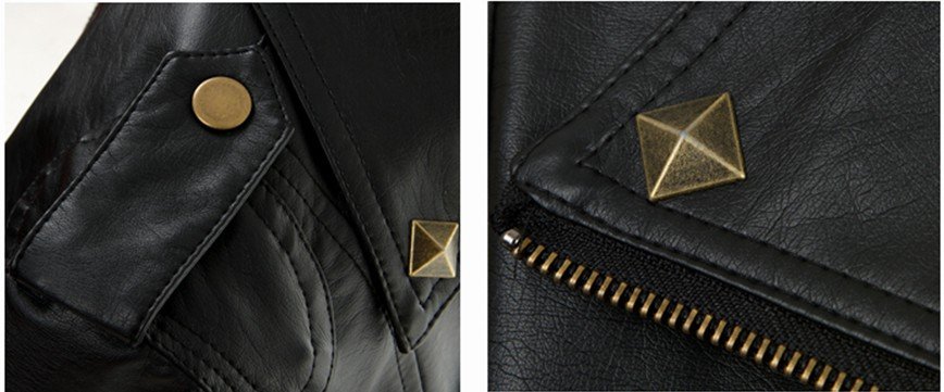 2012 Free shipping women's motorcycle / oblique zipper leather short jacket