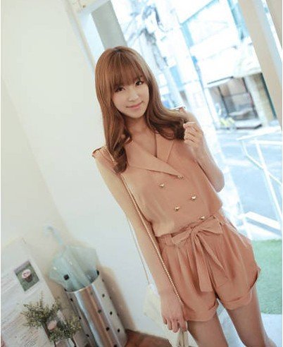 2012 Free shipping Women's  pants, rompers/Siamese Trousers/Jump-suit /summer slim jumpsuits beige--Drop-shipping acceptable