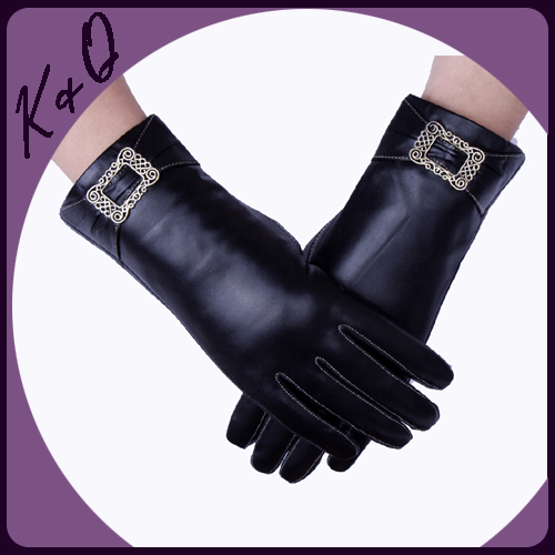 2012 FreeShipping 100% Top Grade Sheepskin Lady's Mitten Warm Genuine Leather Gloves GL00948 Size S M L Manufacturer Droshipping
