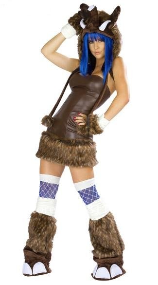 2012 Funny Cheap Plush Blue Halloween Christmas Fox Cat Sexy Women's Wear For Cosplay Costumes Free Shipping