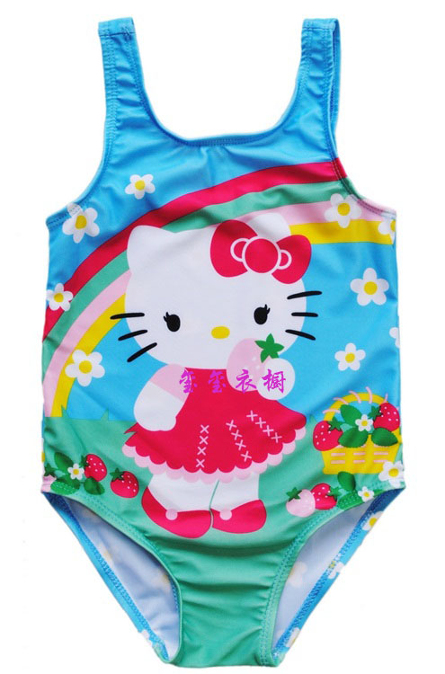 2012 hello kitty summer baby child swimwear