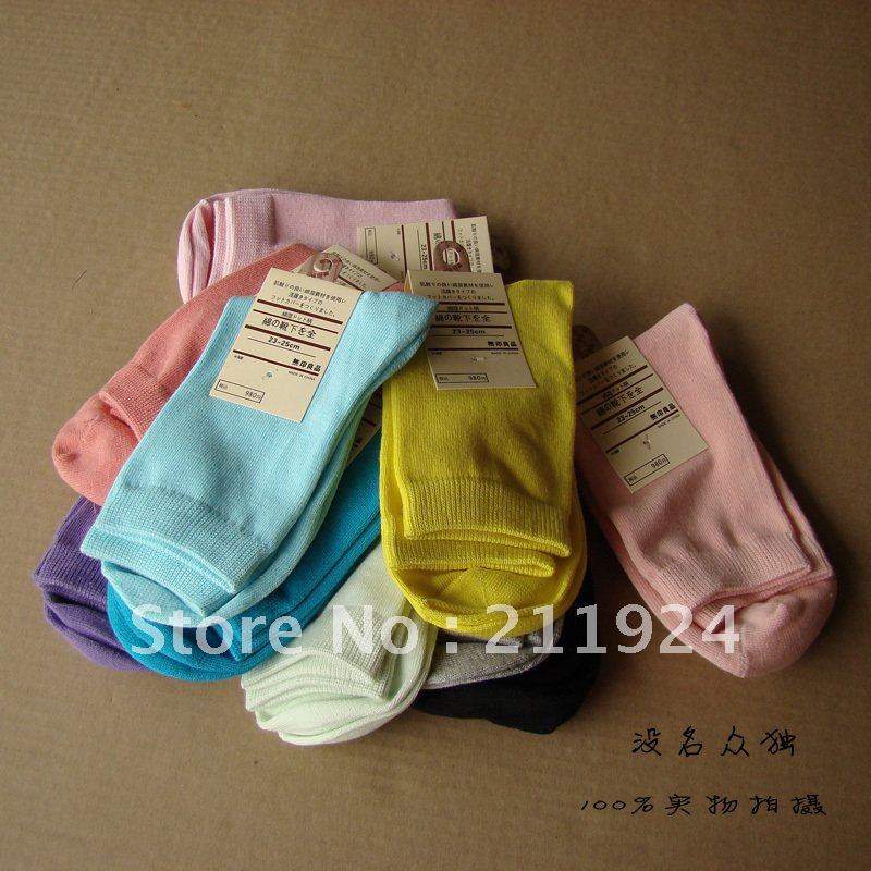 2012 high quality ashion brief candy color solid color socks