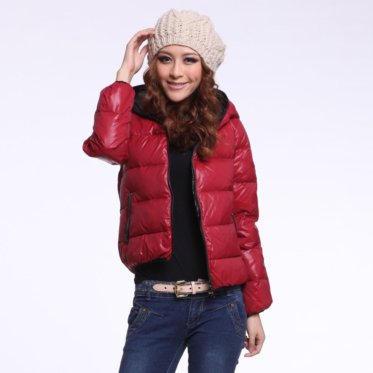 2012 High Quality Fashion Hot Sell  Women's Brand Down Short Jacket  Winter Warm Down Jacket Free Shipping