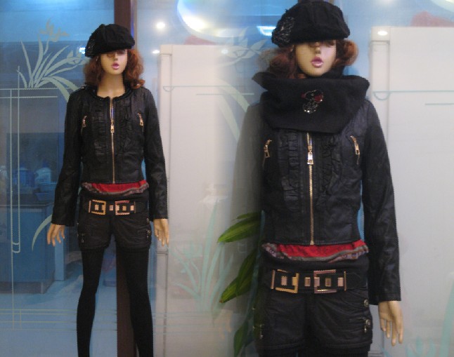 2012 high quality thickening lining motorcycle design slim short leather jacket female PU clothing