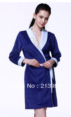 2012 high quality velvet sleepwear robe women's bathrobes lounge free shipping N109