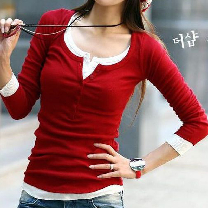 2012 holiday sale women's solid color plus size basic shirt loose long design thin sweater long-sleeve round neck shirt knitwear