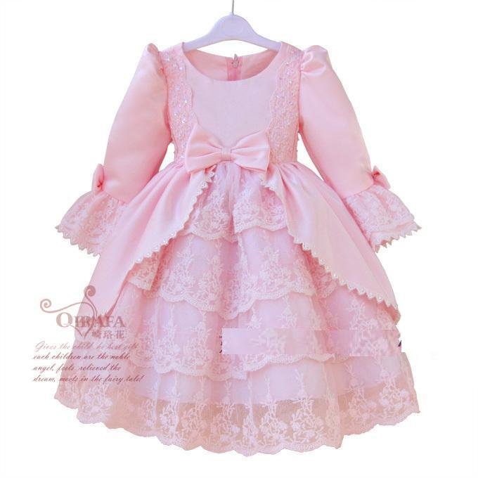 2012 hot flower girl dress nice party wear many layers well design with lovely flower in it nice princess dress 2-8Y free ship