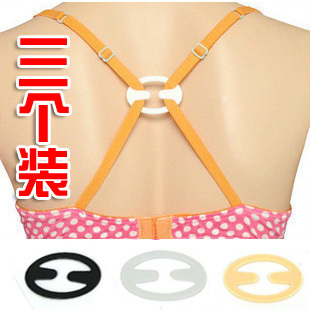 2012 hot free shipping  summer female pectoral girdle invisible button bra buckle 3 pieces 3 color jd003