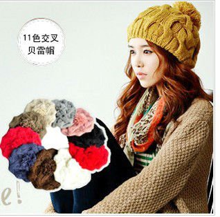 2012 Hot new hats manual knitting cap, Knitted cotton hat, autumn, spring and winter hat, free shipping MM002