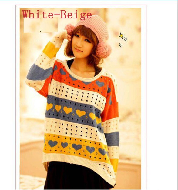 2012 Hot New Style Modern Vintage Women Woolen Wool Sweater O-neck Knitwear with Hollow Design Free shipping Retail Wholesal Ok