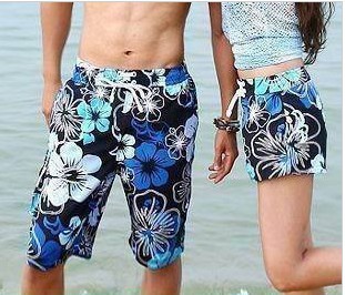 2012 HOT SALE Cotton flower lovers beach pants print beach pants shorts