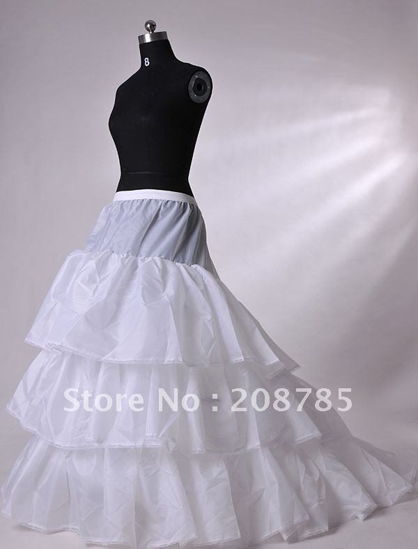 2012   Hot sale Free shipping 100%gurantee Cathedral  1-HOOP 4-LAYER wedding bridal petticoat