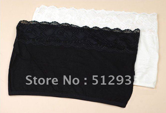 2012 HOT SALES ! Free Shipping Lace Bra Top ,Wholesales Boob Tube Top